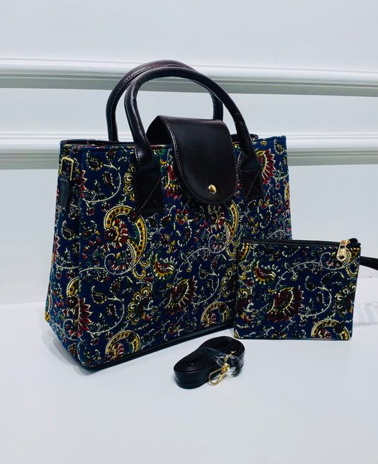 Amber Bloom 2-in-1 Handbag & Sling with Free Pouch