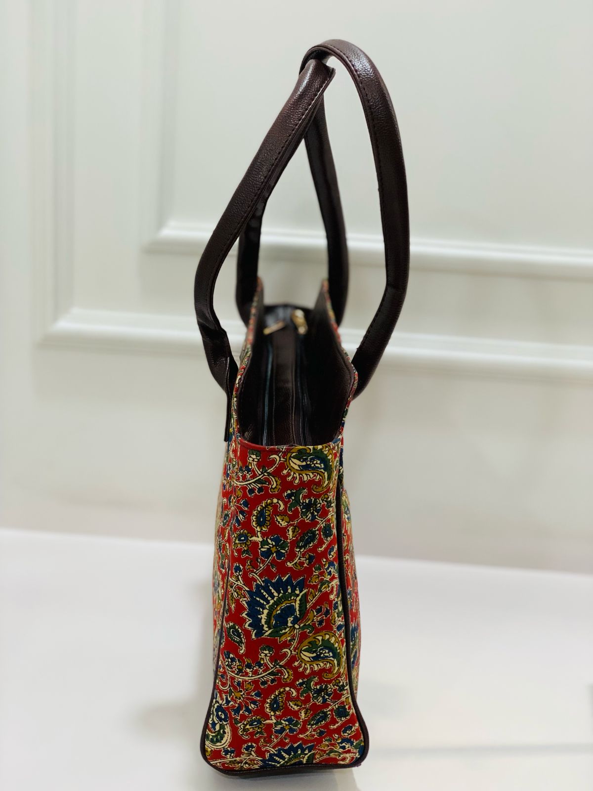 Red Ethnic Morvi Laptop Bag