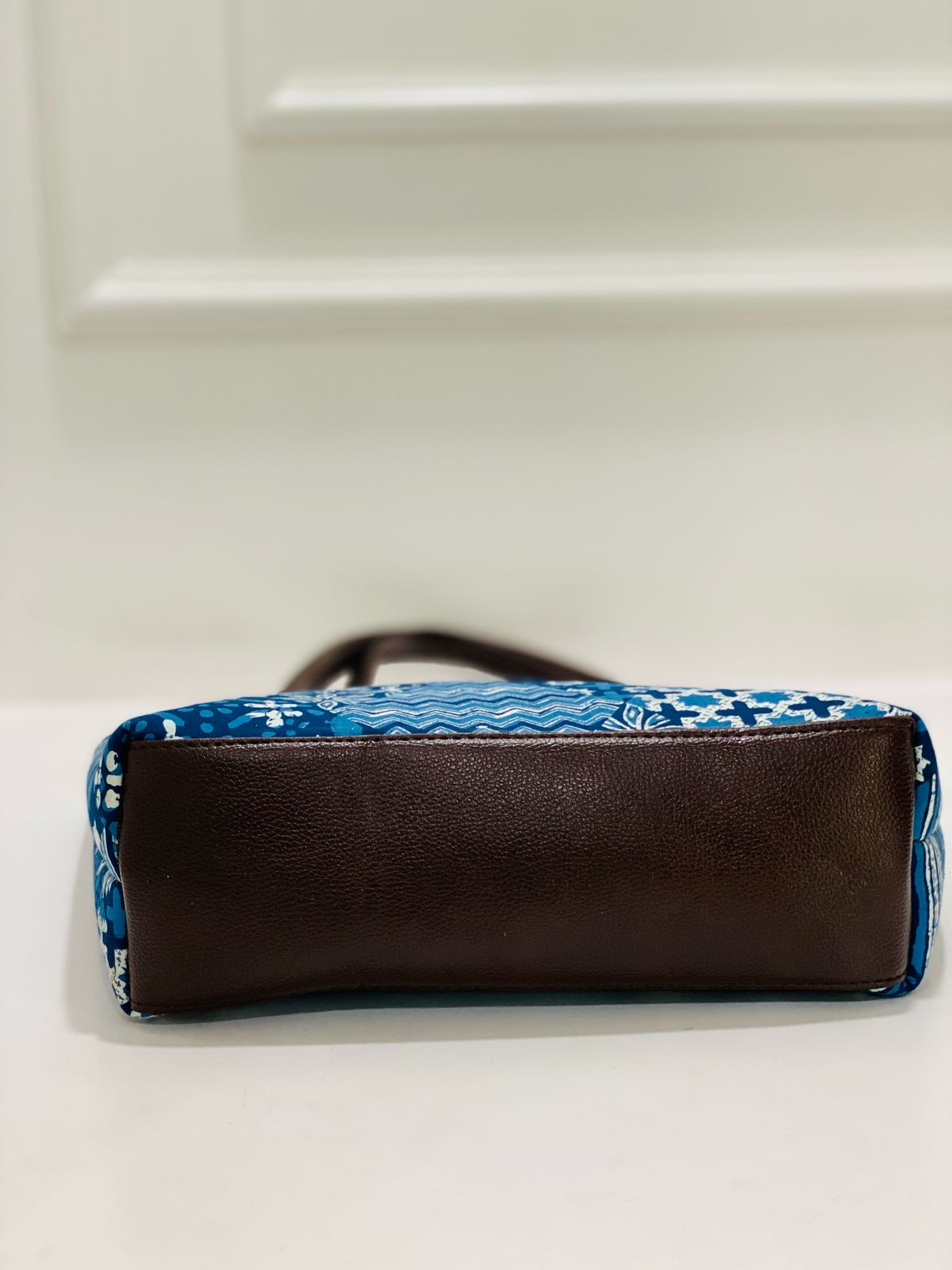 Blue Indigo Patchwork 5-in-1 Tote Bag Set for Women