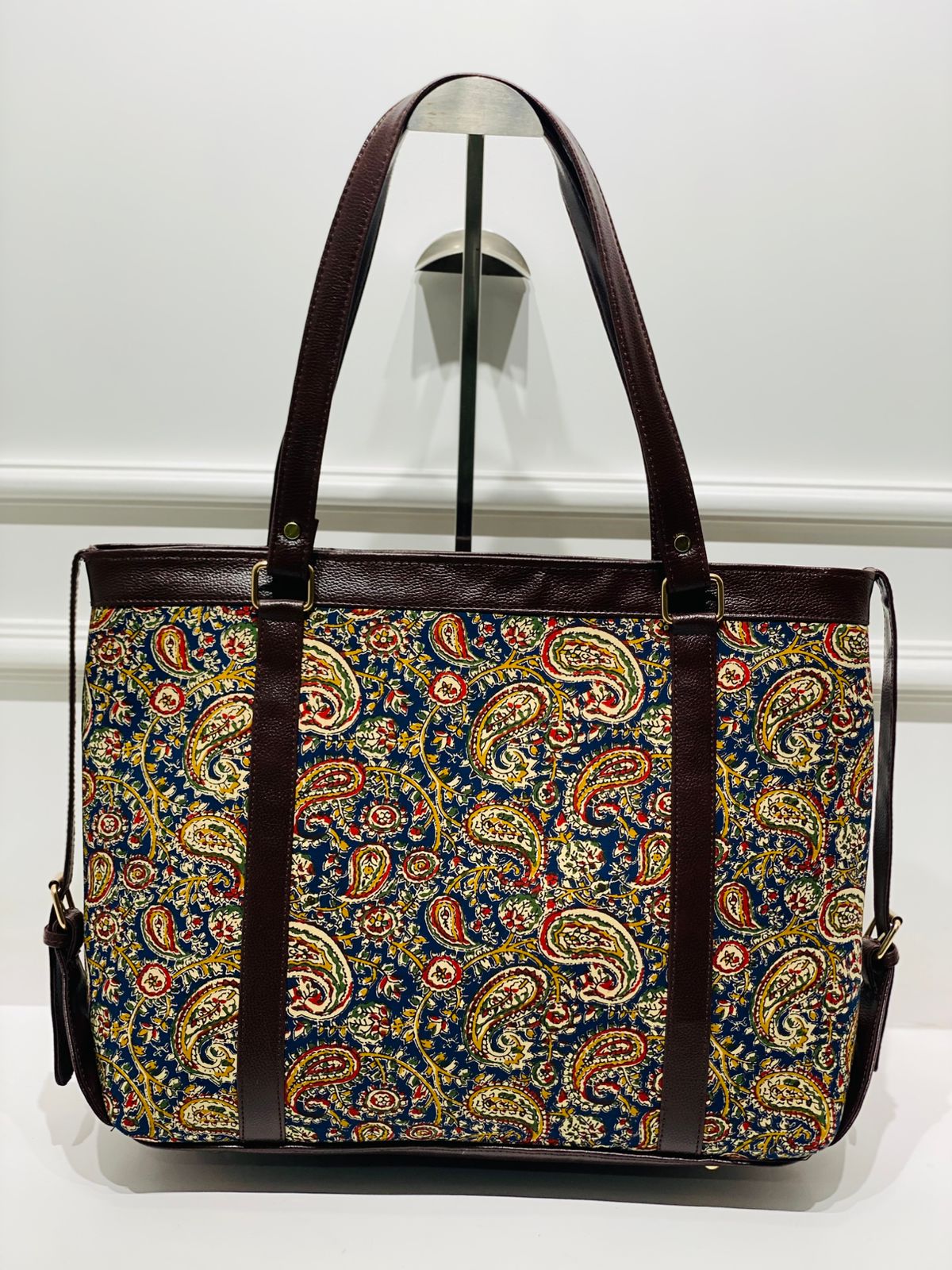 Paisley Charm Office & Laptop Bag | Spacious & Stylish for Work & Daily Use