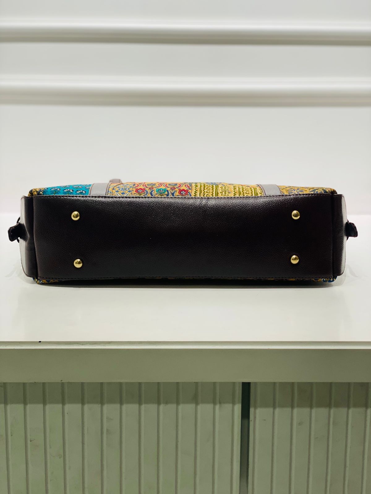 Patchwork Bloom Office & Laptop Bag | Stylish, Spacious & Lightweight Bag for Work, Travel & Daily Use