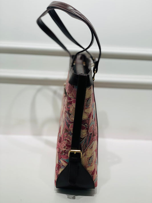 Blush Bloom Office & Laptop Bag – Elegant Floral Laptop Bag for Women