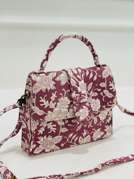 Gulnaar Hand Block Printed Sling Bag