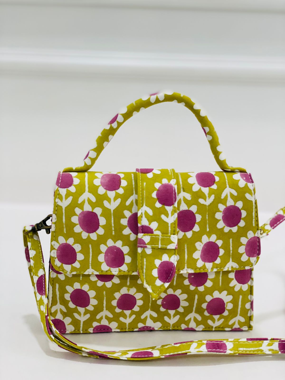 Gulbahaar Hand Block Printed Sling Bag