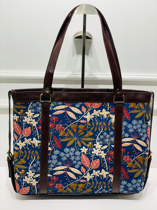 A floral print office and laptop bag 