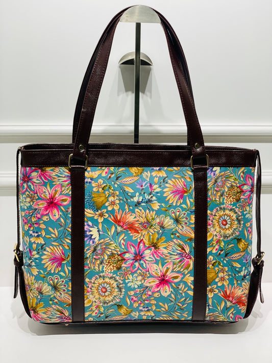 Summer Garden Office & Laptop Bag | Lightweight & Spacious Bag for Work, College & Travel