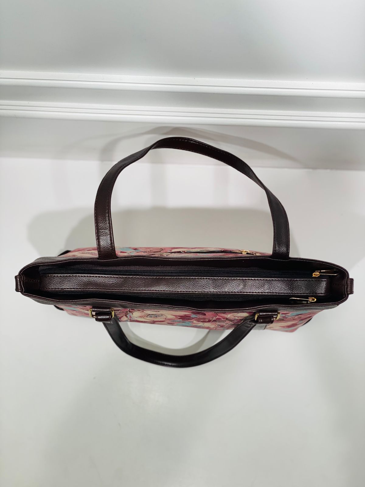 Blush Bloom Office & Laptop Bag – Elegant Floral Laptop Bag for Women