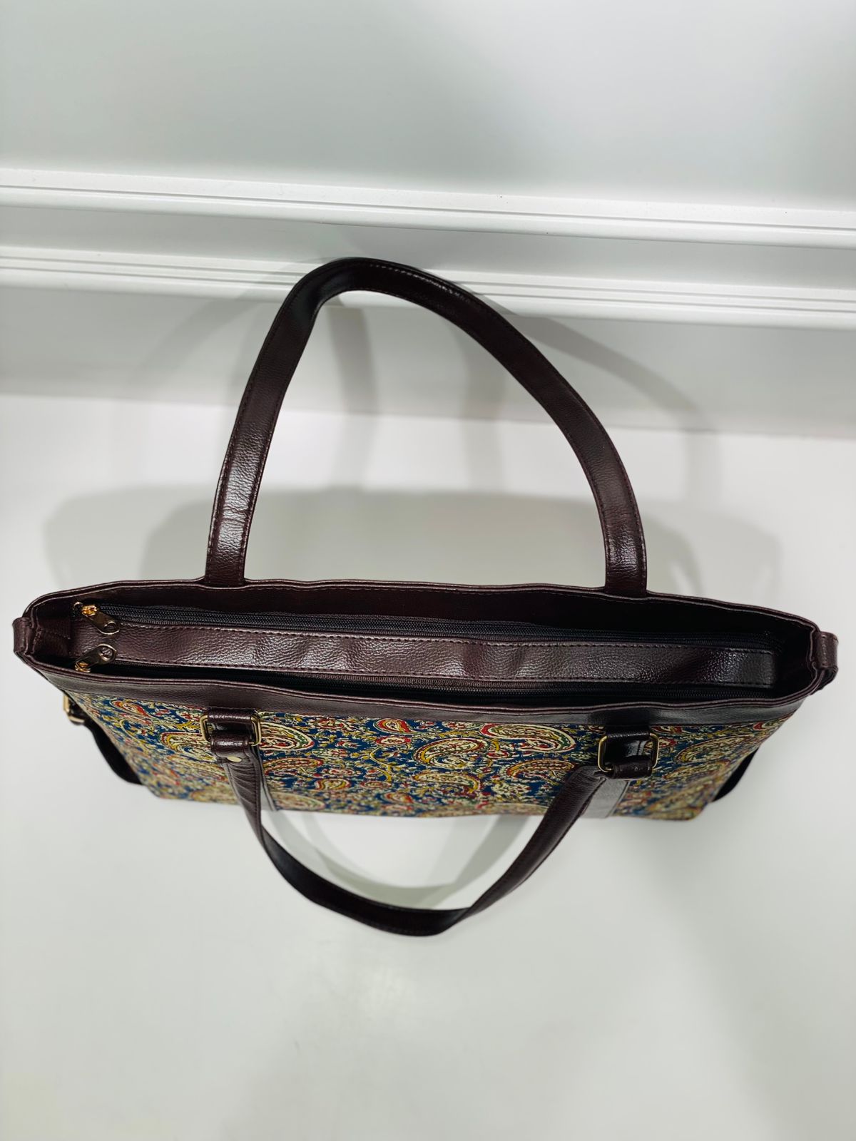 Paisley Charm Office & Laptop Bag | Spacious & Stylish for Work & Daily Use